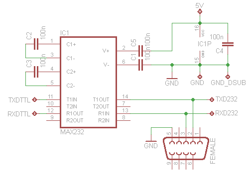 rs232 converter schematics
