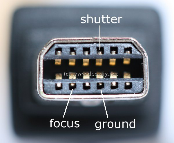 olympus remote release connector pinout