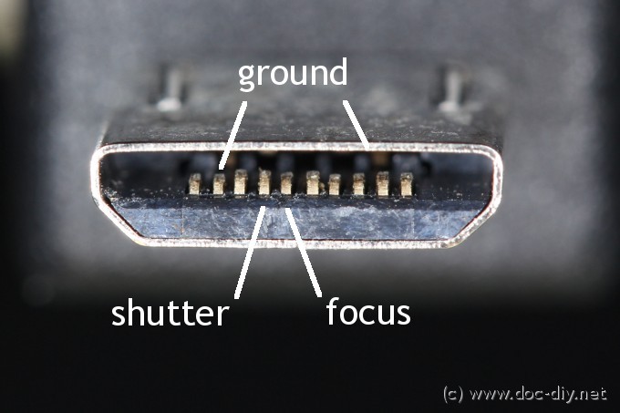 sony rm-vpr1 remote release connector pinout