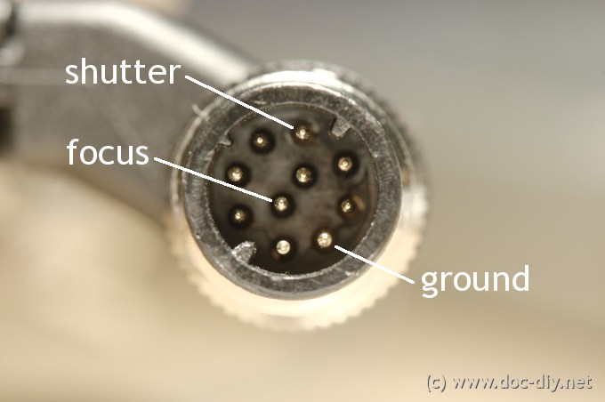 nikon 10 pin remote release connector pinout