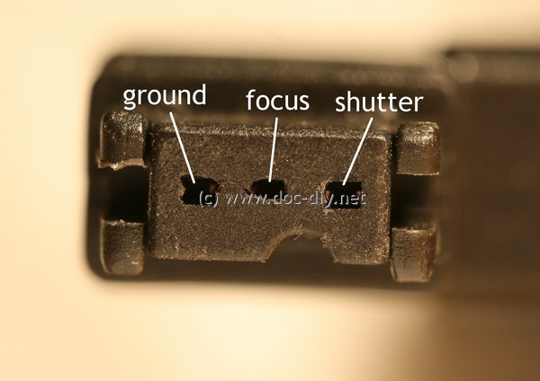 sony remote release connector pinout